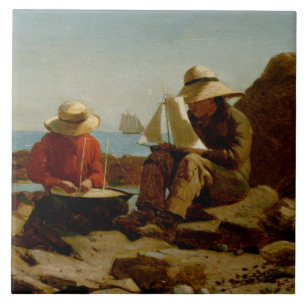 Winslow Homer - The Boat Builders Fliese