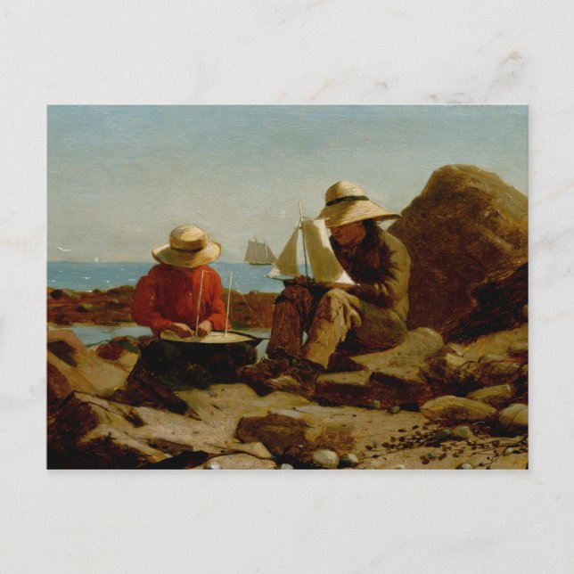 Winslow Homer - The Boat Builders Postkarte (Vorderseite)