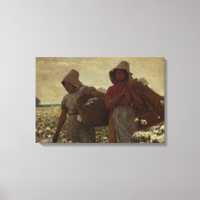 Winslow Homer - The Cotton Pickers Leinwanddruck (Vorderseite)