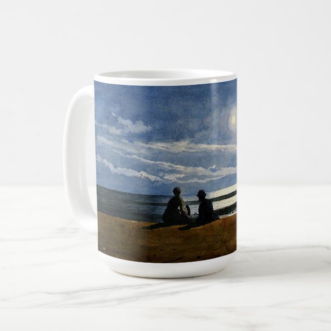 Winslow Homer watercolor, Moonlight, Kaffeetasse (Vorderseite Links)