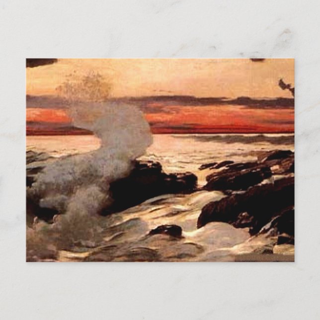 Winslow Homer's Prout's Neck Postkarte (Vorderseite)