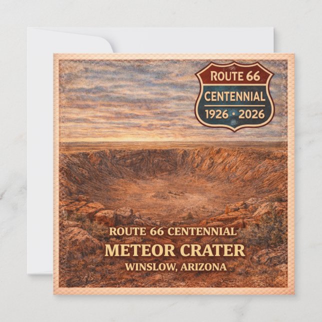 Winslow Meteor Krater Route 66 (Vorderseite)