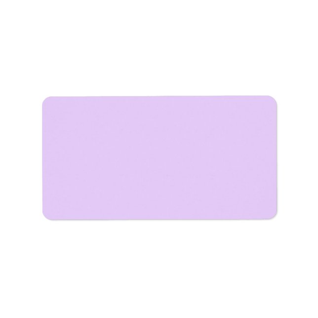 Winsome Orchid Violet Pastel Lila 2015 Farbe Adressaufkleber (Vorne)