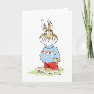 Winsome Valentine Rabbit Card Karte