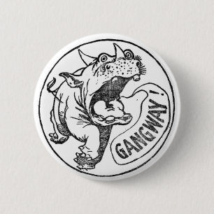 Winsor McCays Legion von Ripsnorters Rhinocerous Button