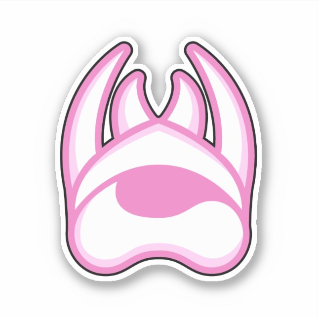 Winster White Claws Sticker (Vorderseite)