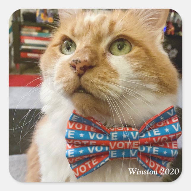 Winston 2020 quadratischer aufkleber (Vorderseite)