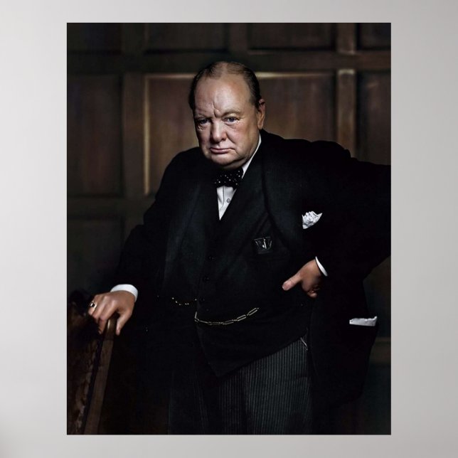 Winston Churchill 1941 von Yousuf Karsh Poster (Vorne)