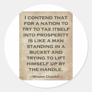 Winston Churchill #1 Runder Aufkleber