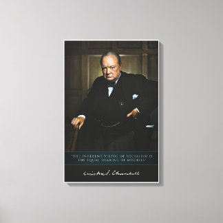 Winston Churchill - Britischer Premierminister Dek Leinwanddruck