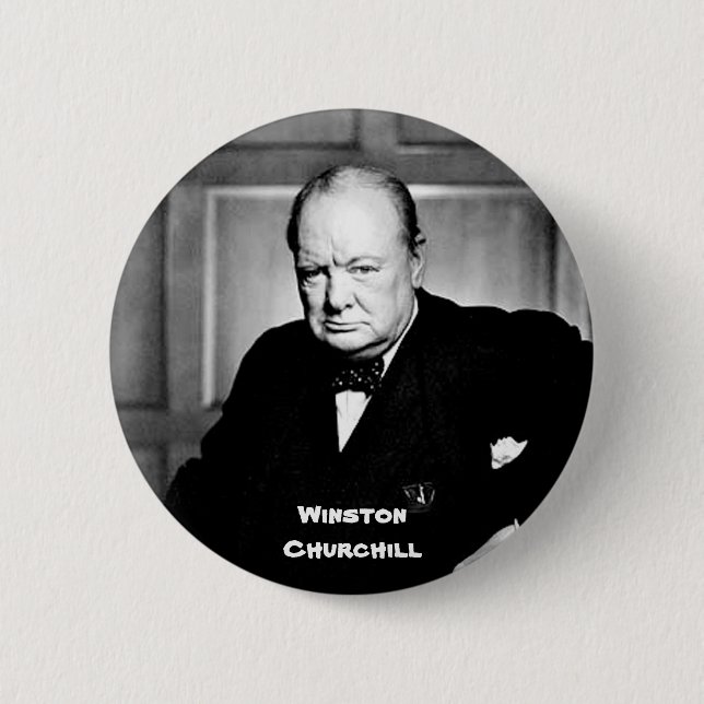 Winston Churchill Button (Vorderseite)