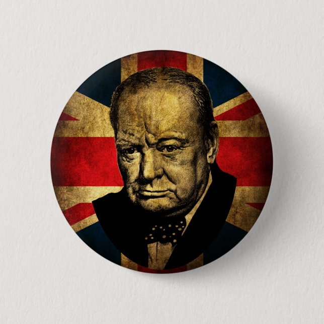 Winston Churchill Button (Vorderseite)
