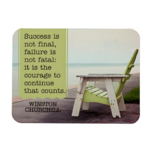 Winston Churchill "Courage" Inspiration Zitat Magnet