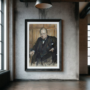Winston Churchill - Der Entschlossene Staatsmann Poster