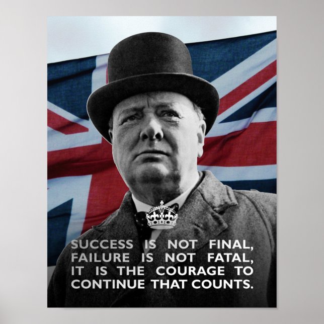 Winston Churchill - Erfolg Poster (Vorne)