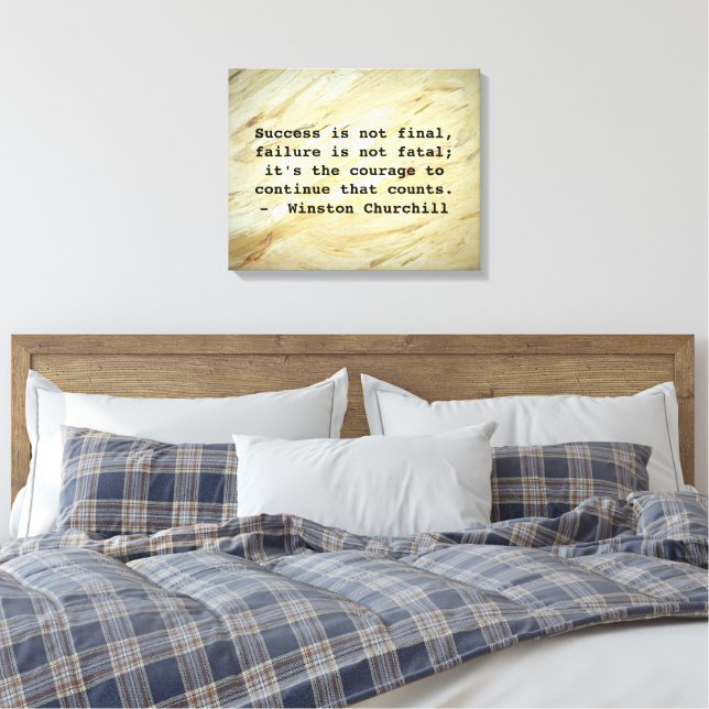 Winston Churchill Erfolgsquote Leinwanddruck (Insitu (Schlafzimmer))