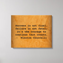 Winston Churchill Erfolgsquote Leinwanddruck