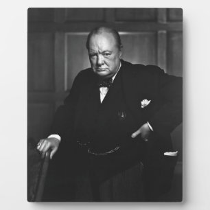 Winston Churchill Fotoplatte