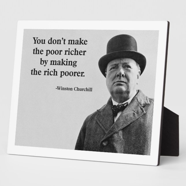 Winston Churchill Fotoplatte (Seite)