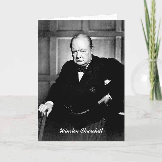Winston Churchill Karte (Vorderseite)