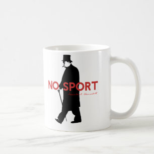 Winston Churchill, kein Sport Kaffeetasse