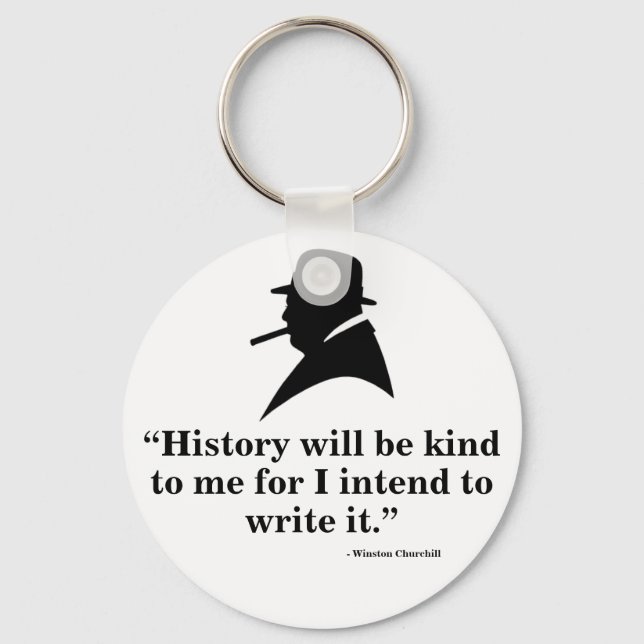 Winston Churchill Keyring - Zitat 18 Schlüsselanhänger (Vorderseite)
