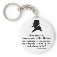 Winston Churchill Keyring - Zitat 21