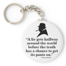 Winston Churchill Keyring - Zitat 24
