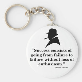 Winston Churchill Keyring - Zitat 7 Schlüsselanhänger