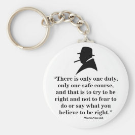 Winston Churchill Keyring - Zitat 8 Schlüsselanhänger