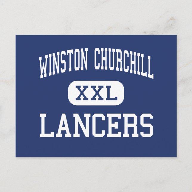 Winston Churchill - Lancers - High - Eugene Oregon Postkarte (Vorderseite)