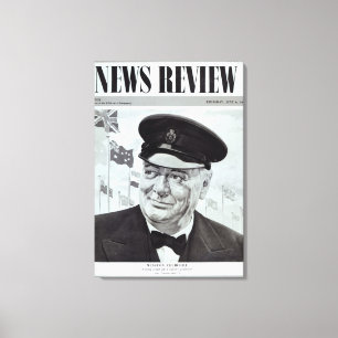 Winston Churchill Leinwanddruck