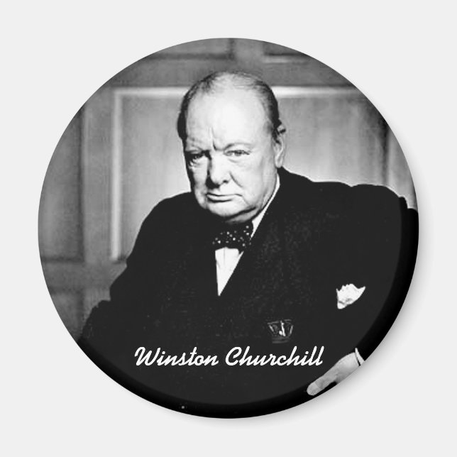Winston Churchill Magnet (Vorne)