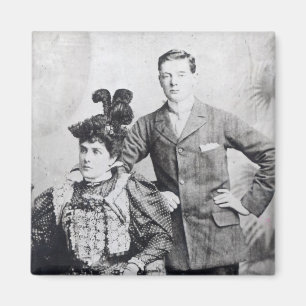 Winston Churchill mit seinem Mutter 2 Magnet