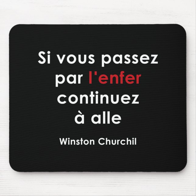 Winston Churchill Mousepad (Vorne)