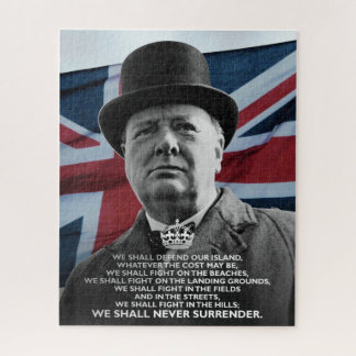 Winston Churchill "Niemals Übergabe" Puzzle