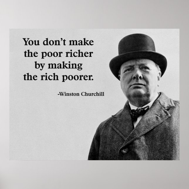Winston Churchill Poster (Vorne)