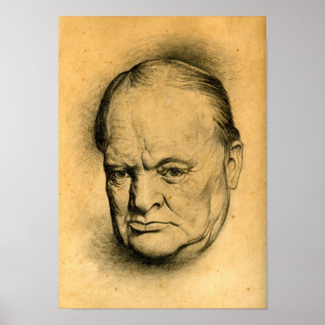 Winston Churchill Poster (Vorne)