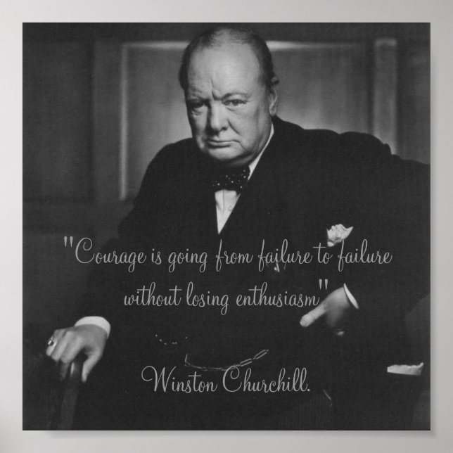 Winston Churchill Poster (Vorne)