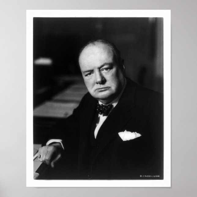 Winston Churchill Poster (Vorne)