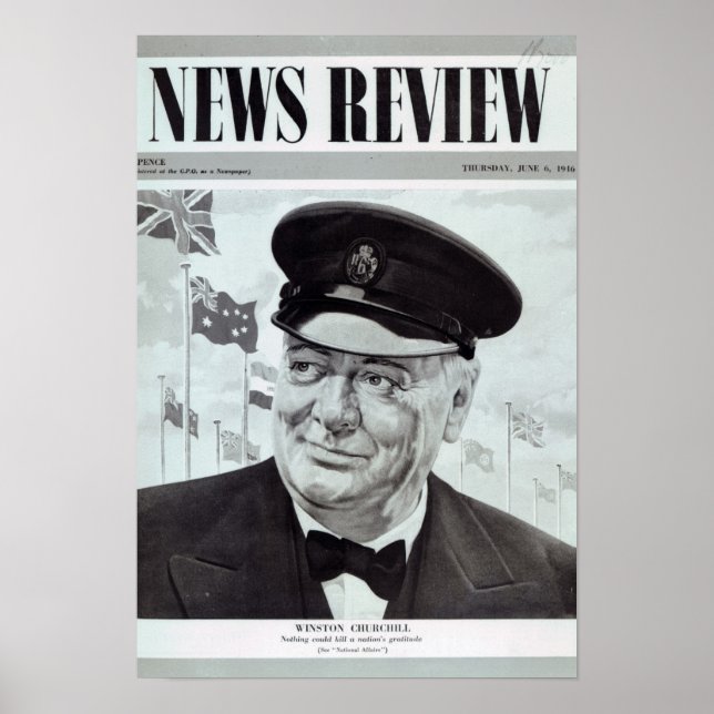 Winston Churchill Poster (Vorne)