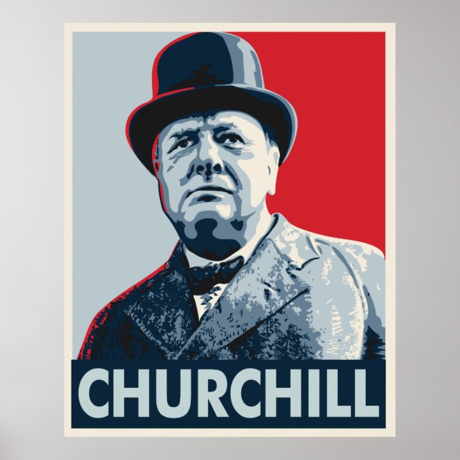 Winston Churchill Poster (Vorne)
