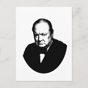 Winston Churchill Postkarte