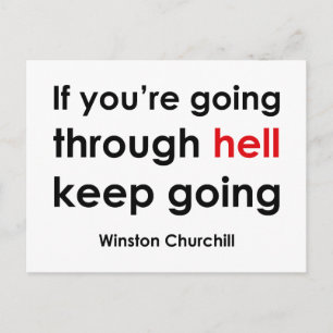 Winston Churchill Postkarte