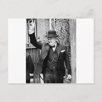 Winston Churchill Postkarte