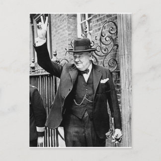 Winston Churchill Postkarte