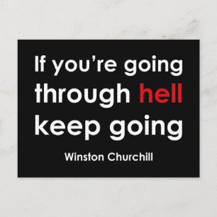 Winston Churchill Postkarte