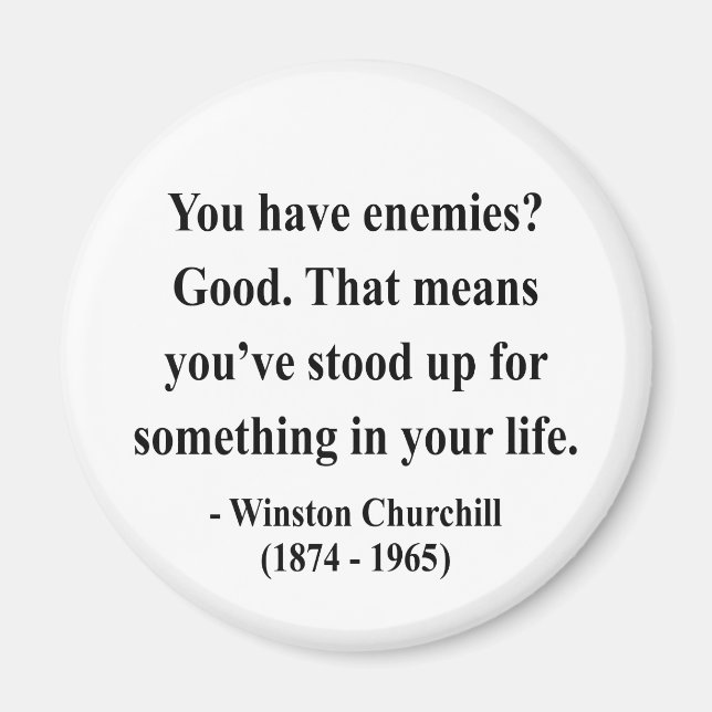 Winston Churchill Quote 3a Magnet (Vorne)