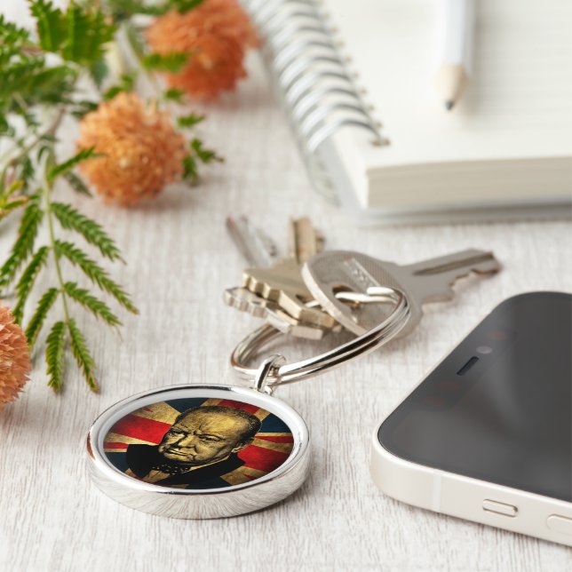 Winston Churchill Schlüsselanhänger (Seite)