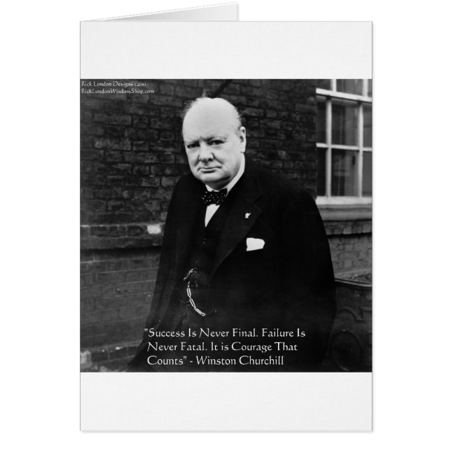 Winston Churchill "Success Never Final" Geschenke (Vorne)